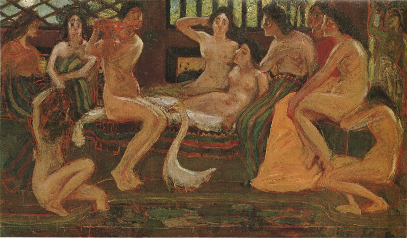 青木繁《天平時代》(1904年、油彩、カンヴァス)