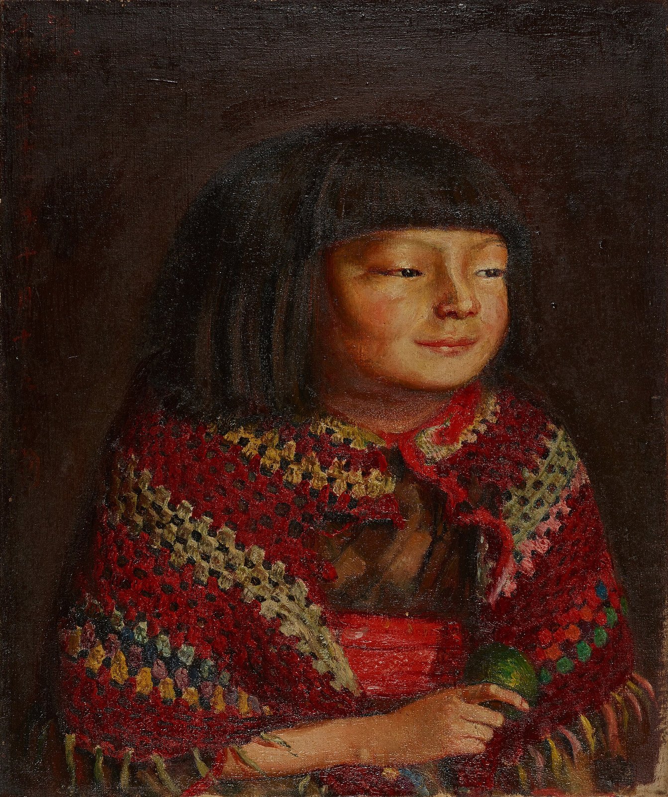 岸田劉生《麗子微笑》(1921年、油彩、カンヴァス)