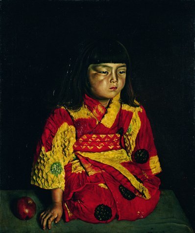 岸田劉生《麗子坐像》(1919年、油彩、カンヴァス)