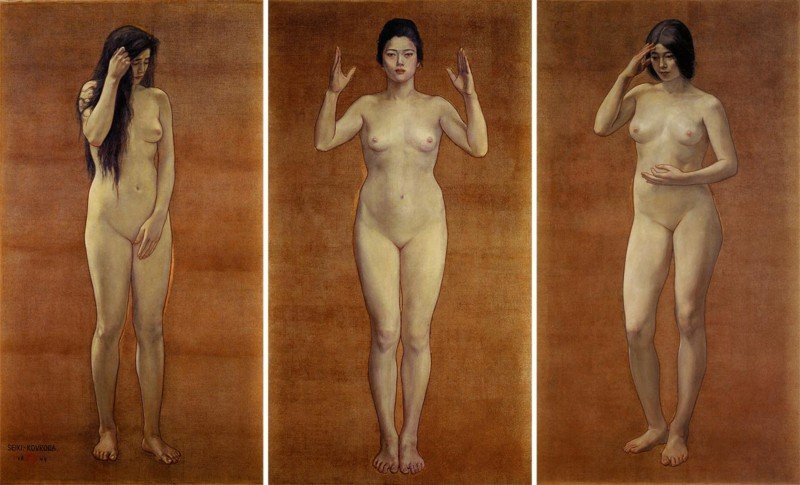 黒田清輝《智・感・情》(1899年、油彩、カンヴァス)