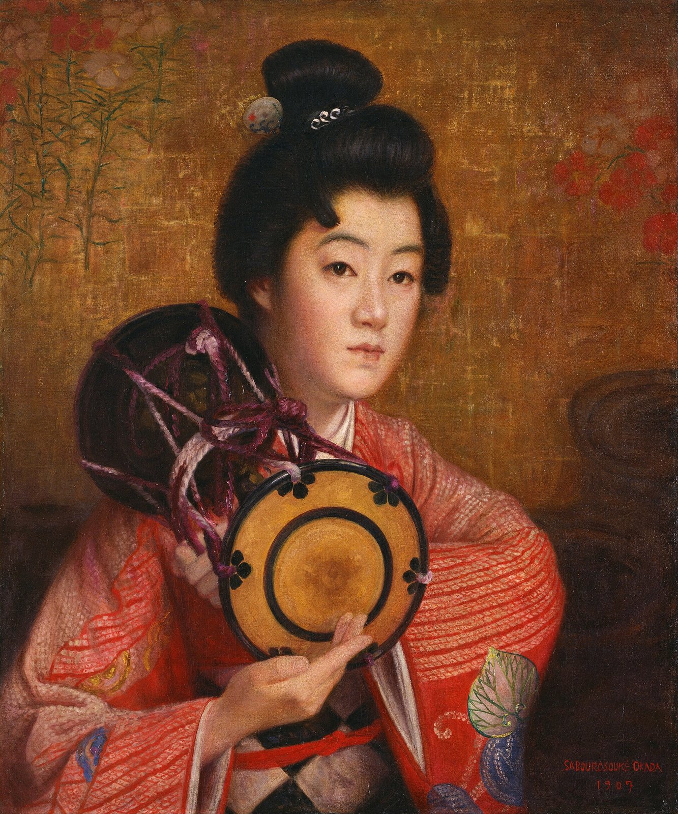 岡田三郎助《婦人像》(1907年、油彩、カンヴァス)