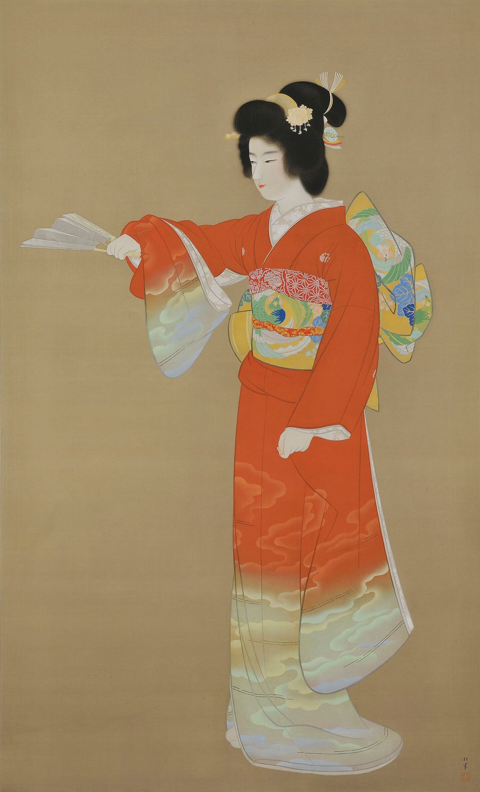 上村松園《序の舞》(1936年、絹本著色)